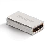 Lindy - 41511 cambiador de género para cable HDMI 2.1 Plata