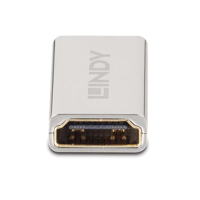 Lindy - 41511 cambiador de género para cable HDMI 2.1 Plata