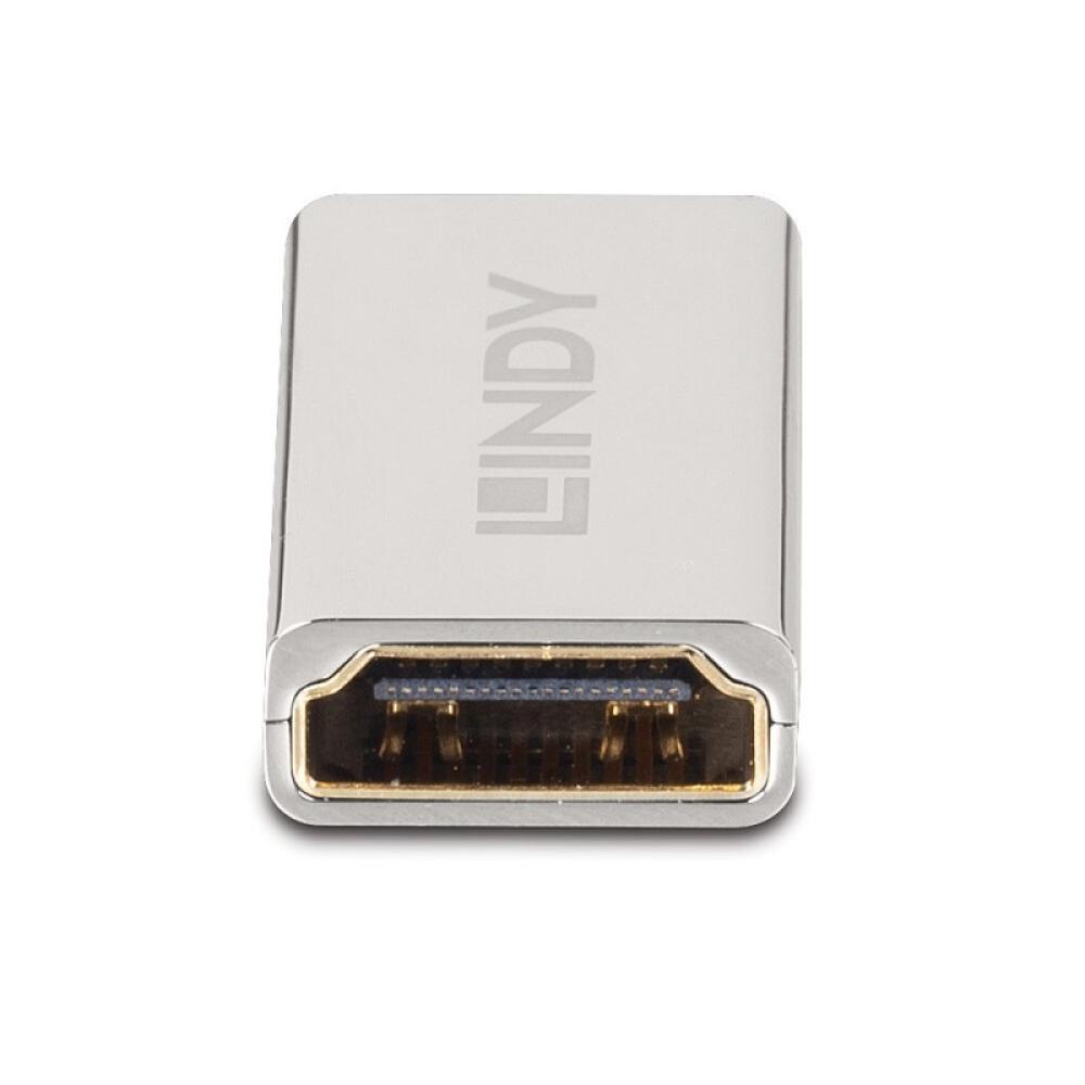 Lindy - 41511 cambiador de género para cable HDMI 2.1 Plata