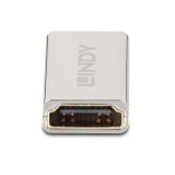 Lindy - 41511 cambiador de género para cable HDMI 2.1 Plata