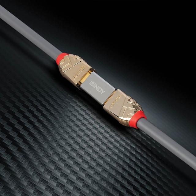 Lindy - 41511 cambiador de género para cable HDMI 2.1 Plata
