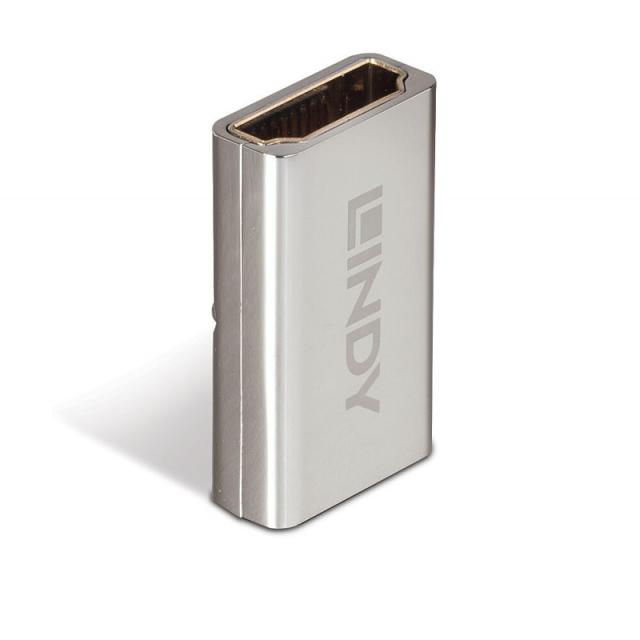 Lindy - 41511 cambiador de género para cable HDMI 2.1 Plata