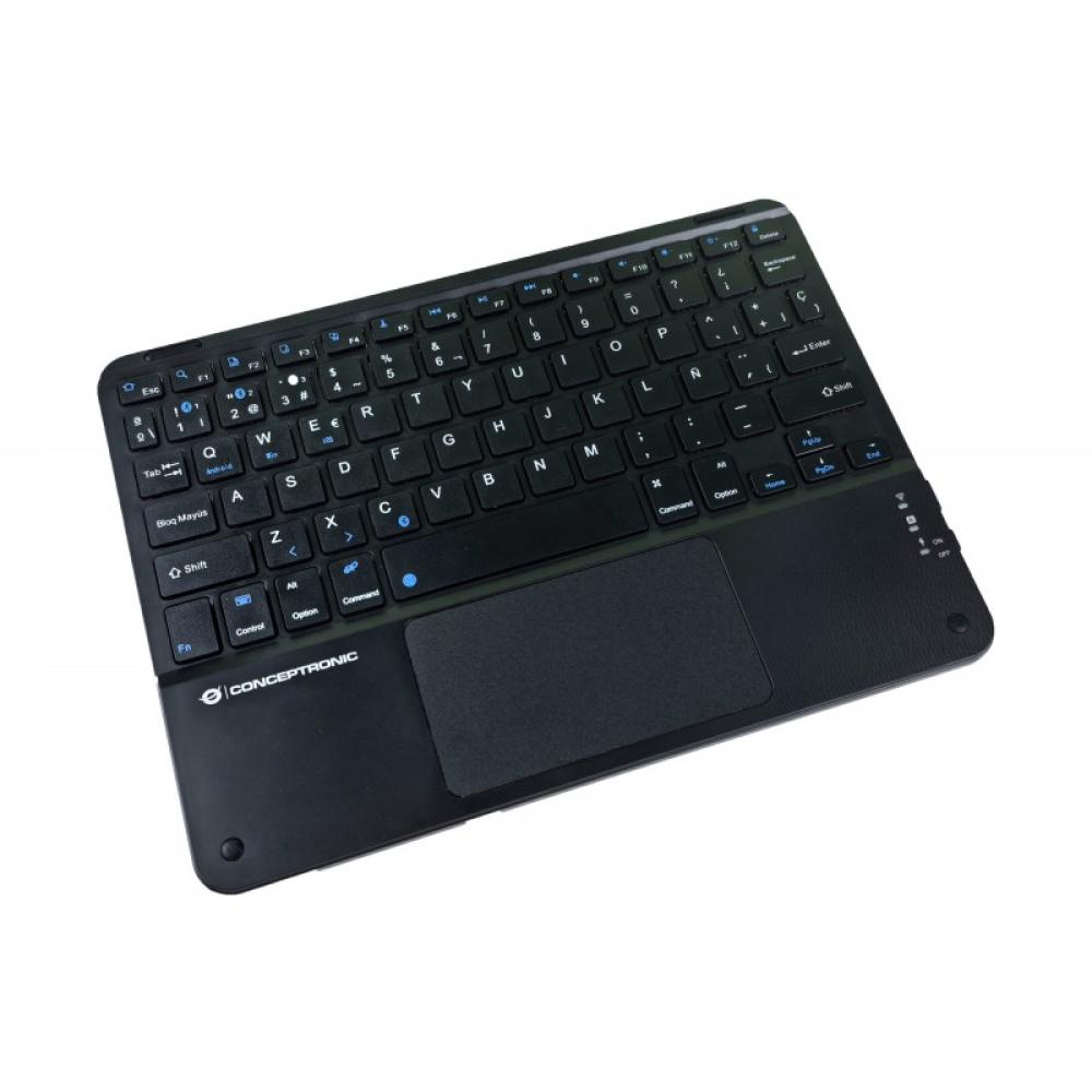Conceptronic - TOBIN01BES teclado Universal Bluetooth QWERTY Español Negro