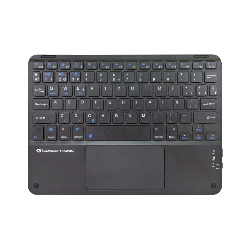 Conceptronic - TOBIN01BES teclado Universal Bluetooth QWERTY Español Negro
