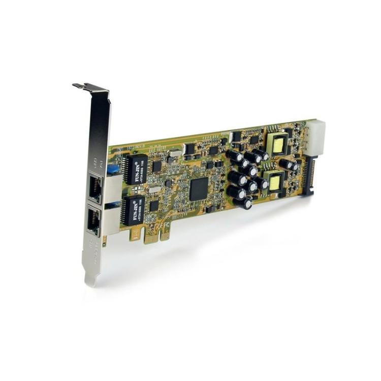 StarTech.com - Tarjeta Adaptador de Red PoE/PSE PCI Express PCIe Gigabit Ethernet con 2 Puertos RJ45