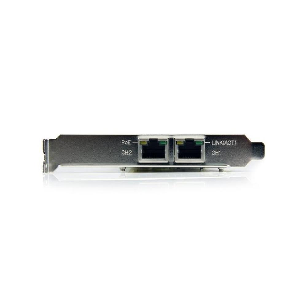 StarTech.com - Tarjeta Adaptador de Red PoE/PSE PCI Express PCIe Gigabit Ethernet con 2 Puertos RJ45