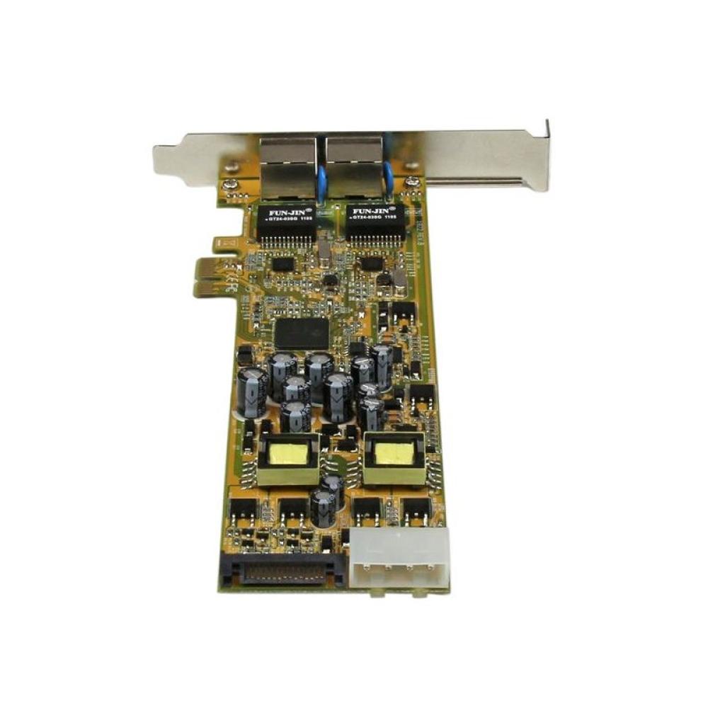 StarTech.com - Tarjeta Adaptador de Red PoE/PSE PCI Express PCIe Gigabit Ethernet con 2 Puertos RJ45