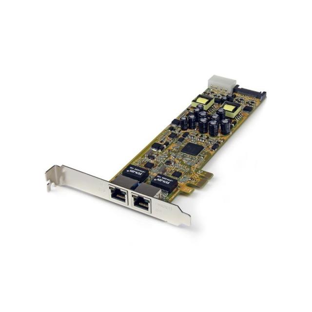 StarTech.com - Tarjeta Adaptador de Red PoE/PSE PCI Express PCIe Gigabit Ethernet con 2 Puertos RJ45