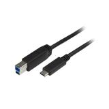StarTech.com - Cable Adaptador de 2m USB Tipo C a USB B USB 3.0 (5Gbps) - Cable de Impresora USB C a USB Tipo B