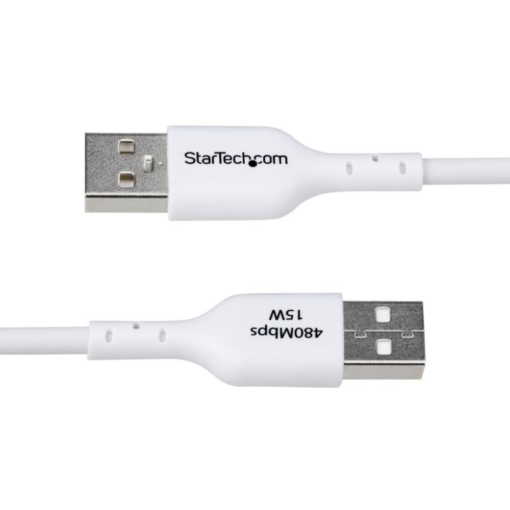 StarTech.com - Cable de Carga USB-A a USB-C Blanco de 2m - Cable de Carga USB Tipo C - Carga Rápida de 3A - Cable de Transferenc