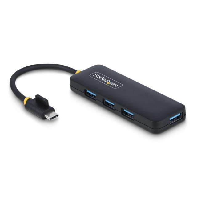 StarTech.com - Hub USB-C de 4 Puertos - Ladrón USB Tipo C a 4 Puertos USB-A - Alimentado por el Bus - USB 3.0 de 5Gbps - Hub Por