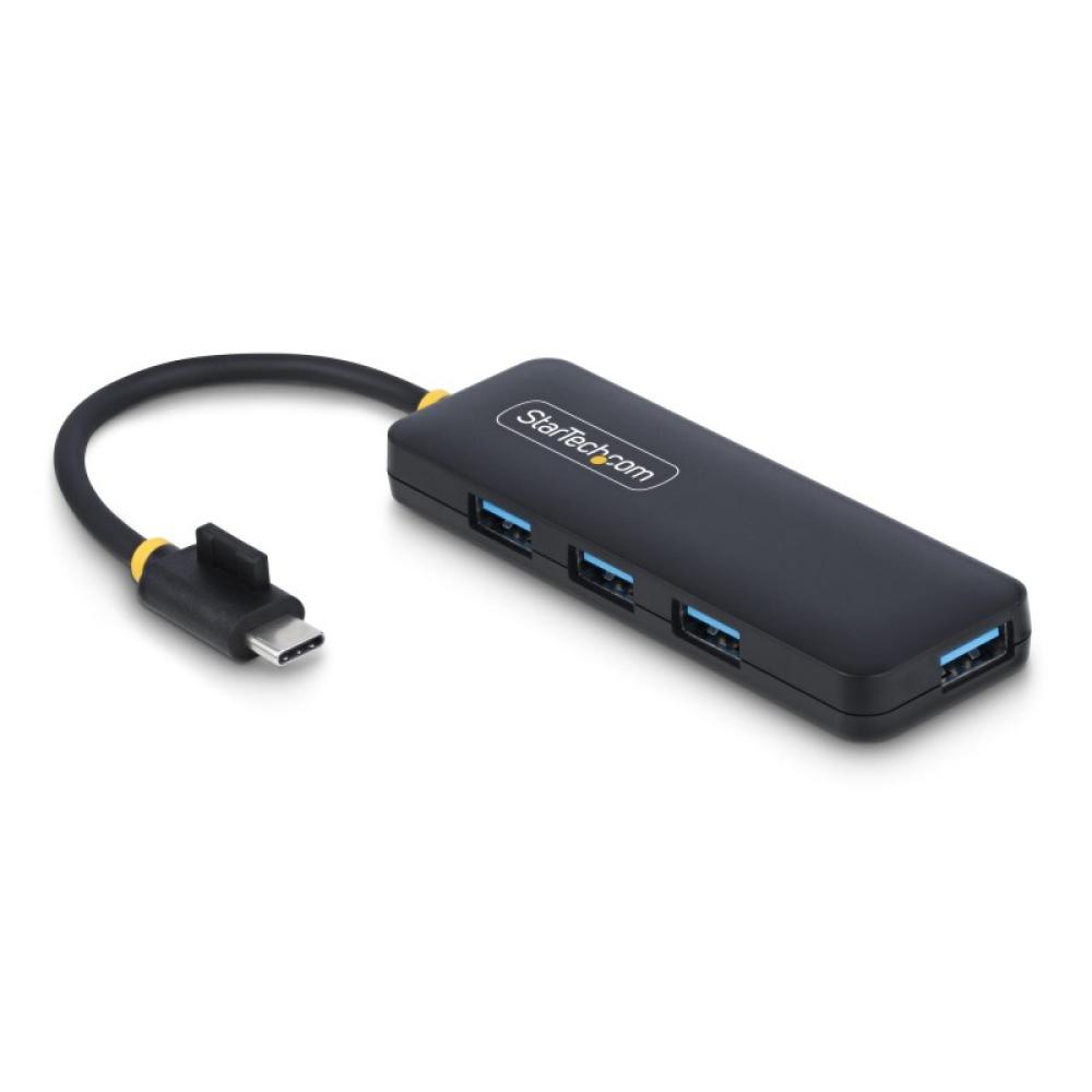 StarTech.com - Hub USB-C de 4 Puertos - Ladrón USB Tipo C a 4 Puertos USB-A - Alimentado por el Bus - USB 3.0 de 5Gbps - Hub Por