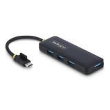 StarTech.com - Hub USB-C de 4 Puertos - Ladrón USB Tipo C a 4 Puertos USB-A - Alimentado por el Bus - USB 3.0 de 5Gbps - Hub Por