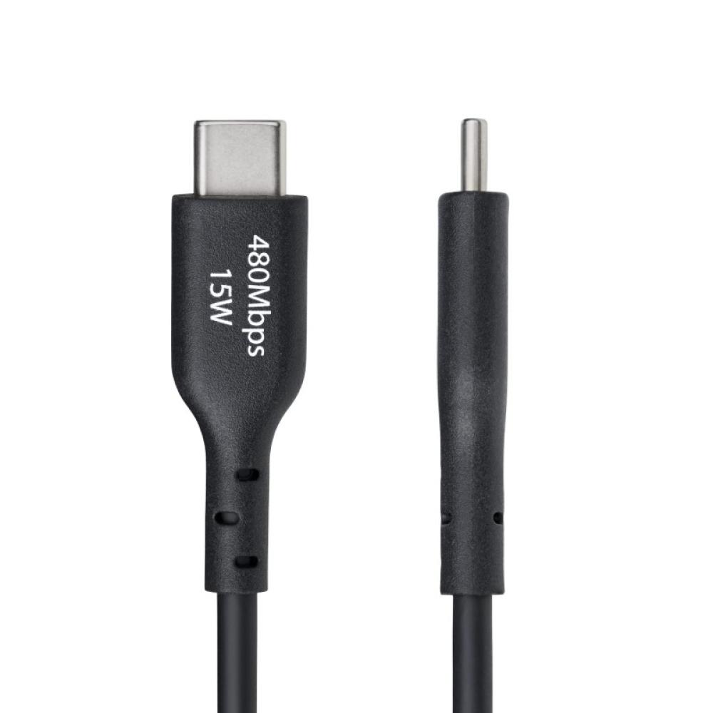 StarTech.com - Cable Cargador USB-A a USB-C de 1m - Cable Adaptador USB-A a USB Tipo C - 3A - Cable de Carga y Sinc - USB2AC1MNC
