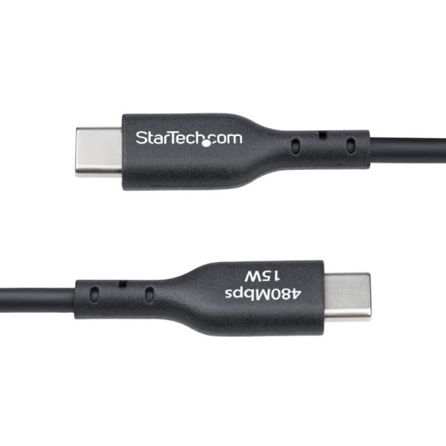 StarTech.com - Cable Cargador USB-A a USB-C de 1m - Cable Adaptador USB-A a USB Tipo C - 3A - Cable de Carga y Sinc - USB2AC1MNC